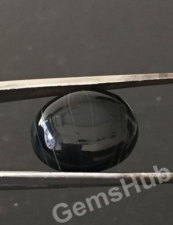 Natural Certified Sulemani Black Hakik Stone,7.75 ct